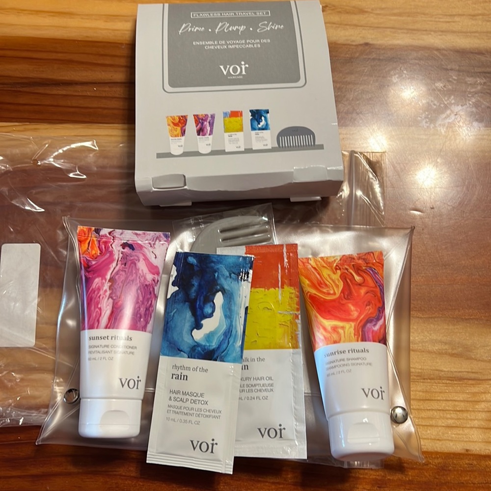 VOIR Hair Travel Set Prime & Plump & Shine